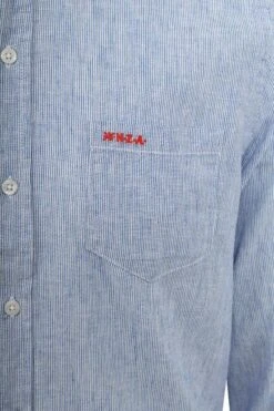 NZA Overhemd Rum Streep Blauw -Kleding Verkoop 76928 3
