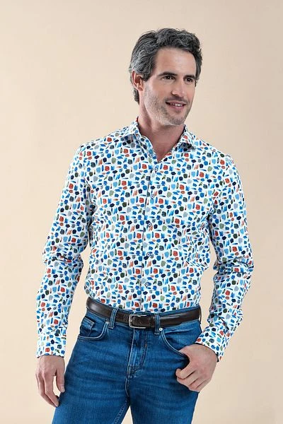 R2 Overhemd Meerkleurige Print 4 R2 Overhemd Meerkleurige Print - Image 2