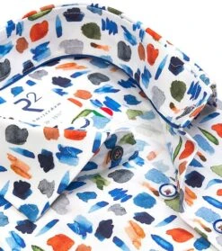 R2 Overhemd Meerkleurige Print 11 R2 Overhemd Meerkleurige Print -Kleding Verkoop 76938 4