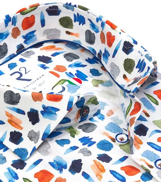 R2 Overhemd Meerkleurige Print 6 R2 Overhemd Meerkleurige Print - Image 4