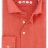 R2 Linnen Overhemd Oranje 2 R2 Linnen Overhemd Oranje -Kleding Verkoop 76940 1