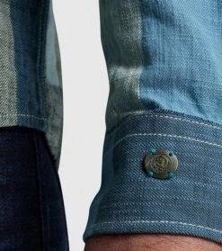 Cast Iron Overhemd Ruiten Blauw -Kleding Verkoop 76985 6