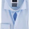 Profuomo Overhemd Blauw + Wit Contrast -Kleding Verkoop 7701 1