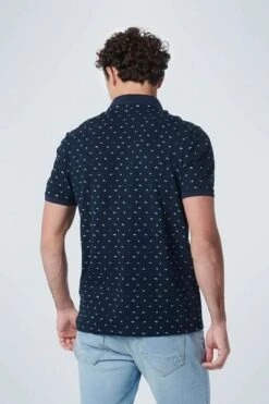 No-Excess No Excess Polo Print Donkerblauw -Kleding Verkoop 77015 4