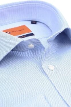 Suitable Overhemd Fijne Ruit Lichtblauw DM22-01 -Kleding Verkoop 77039 2 1