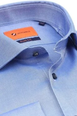 Suitable Overhemd Fijne Ruit Blauw DM22-02 -Kleding Verkoop 77041 2 1