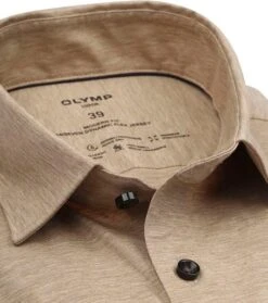 OLYMP Luxor Overhemd 24/Seven Lichtbruin 13 OLYMP Luxor Overhemd 24/Seven Lichtbruin -Kleding Verkoop 77058 2 1