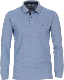 Casa Moda Longsleeve Polo Lichtblauw -Kleding Verkoop 77089 1 1