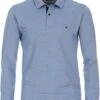 Casa Moda Longsleeve Polo Lichtblauw