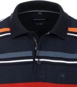 Casa Moda Poloshirt Strepen Navy -Kleding Verkoop 77091 2 1
