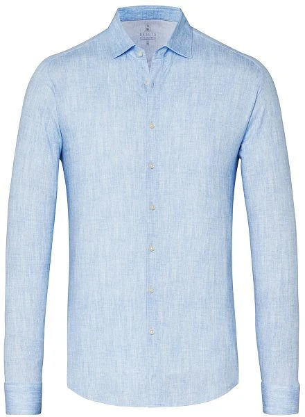 Desoto Overhemd Melange Lichtblauw 3 Desoto Overhemd Melange Lichtblauw