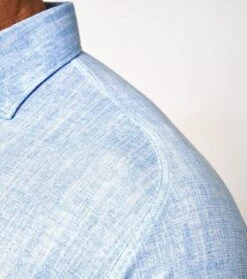 Desoto Overhemd Melange Lichtblauw 12 Desoto Overhemd Melange Lichtblauw -Kleding Verkoop 77104 5