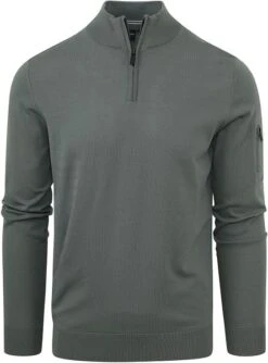 Suitable Half Zip Trui Groen