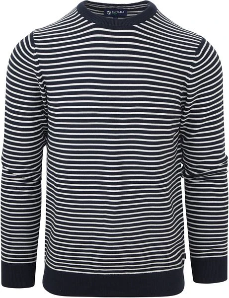 Suitable Respect Trui Otto Blauw Streep 3 Suitable Respect Trui Otto Blauw Streep