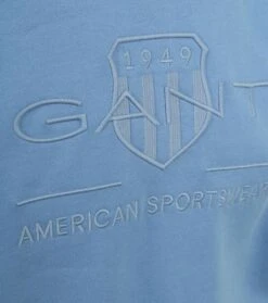 Gant Hoodie Tonal Shield Lichtblauw 10 Gant Hoodie Tonal Shield Lichtblauw -Kleding Verkoop 77212 3