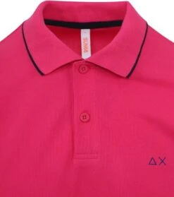 Sun68 Poloshirt Small Stripe Roze -Kleding Verkoop 77263 2 1