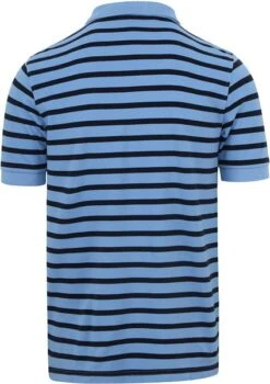 Sun68 Poloshirt Strepen Lichtblauw -Kleding Verkoop 77274 4