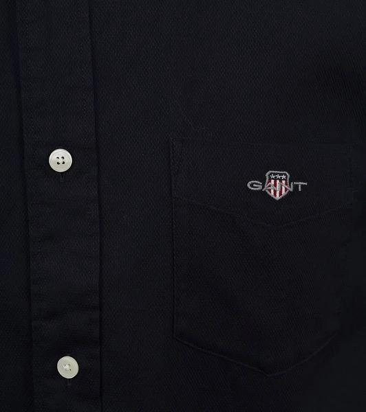 Gant Casual Overhemd Honeycomb Navy 5 Gant Casual Overhemd Honeycomb Navy - Image 3