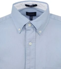 Gant Casual Overhemd Honeycomb Lichtblauw -Kleding Verkoop 77279 2 1