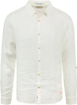 Scotch And Soda Overhemd Linnen Wit