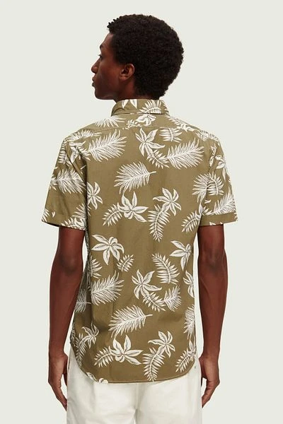Scotch And Soda Shortsleeve Overhemd Print Groen 5 Scotch And Soda Shortsleeve Overhemd Print Groen - Image 3