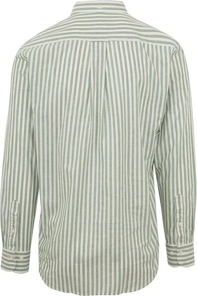 Gant Casual Overhemd Streep Linnen Groen 6 Gant Casual Overhemd Streep Linnen Groen - Image 4