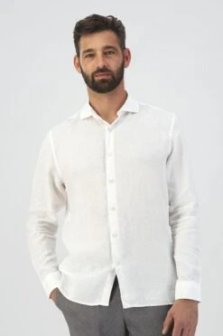 Dstrezzed Overhemd Jagger Linnen Wit -Kleding Verkoop 77296 2 1