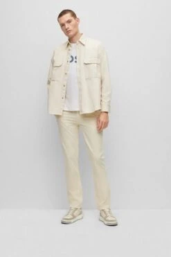Hugo Boss Chino Schino Slim Lichtbeige -Kleding Verkoop 77306 2 1