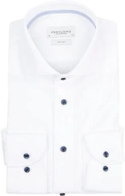Profuomo Twill Overhemd Wit -Kleding Verkoop 77311 1 1