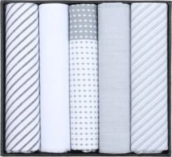 Suitable Zakdoeken 5-Pack Patronen Grijs -Kleding Verkoop 77330 1 1