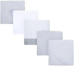 Suitable Zakdoeken 5-Pack Patronen Grijs -Kleding Verkoop 77330 2 1