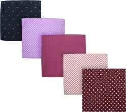 Suitable Zakdoeken 5-Pack Patronen Paars -Kleding Verkoop 77331 2 1