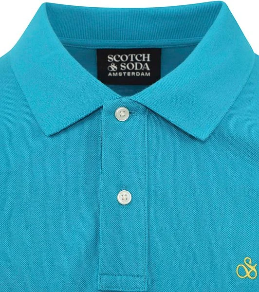 Scotch And Soda Pique Polo Turquoise 6 Scotch And Soda Pique Polo Turquoise - Image 4