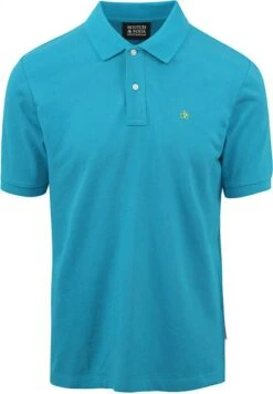 Scotch And Soda Pique Polo Turquoise