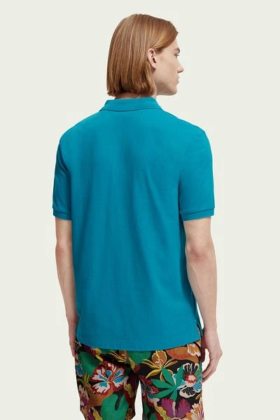 Scotch And Soda Pique Polo Turquoise 5 Scotch And Soda Pique Polo Turquoise - Image 3