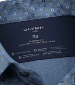 Olymp Luxor Shortsleeve Overhemd Figuren Blauw 10 Olymp Luxor Shortsleeve Overhemd Figuren Blauw -Kleding Verkoop 77454 3