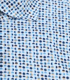 Olymp Luxor Overhemd Cirkels Blauw -Kleding Verkoop 77457 4