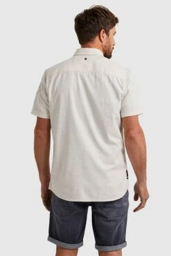PME Legend Short Sleeve Overhemd Ecru -Kleding Verkoop 77498 4