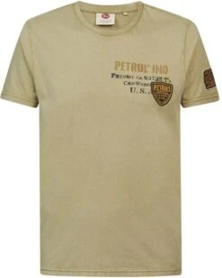 Petrol T-Shirt Logo Khaki -Kleding Verkoop 77533 1 1