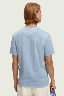 Scotch And Soda Scotch & Soda T-Shirt Jersey Lichtblauw -Kleding Verkoop 77551 5