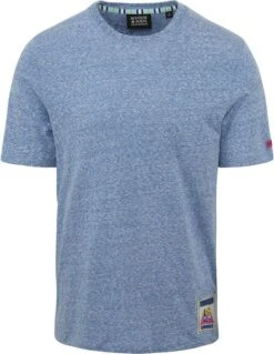 Scotch And Soda Scotch & Soda T-Shirt Melange Lichtblauw