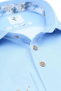 R2 Knitted Piqué Overhemd Lichtblauw 12 R2 Knitted Piqué Overhemd Lichtblauw -Kleding Verkoop 77592 2 1