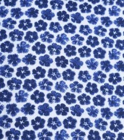 R2 Knitted PiquÃ© Overhemd Bloemen Blauw -Kleding Verkoop 77593 3 1