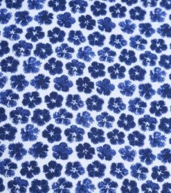 R2 Knitted PiquÃ© Overhemd Bloemen Blauw -Kleding Verkoop 77593 3