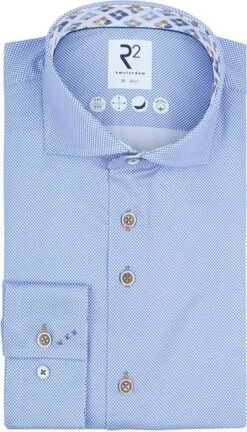 R2 Overhemd 2-Ply Lichtblauw 11 R2 Overhemd 2-Ply Lichtblauw -Kleding Verkoop 77596 1 1