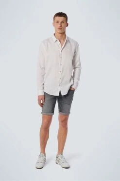 No-Excess No Excess Overhemd Linnen Wit -Kleding Verkoop 77714 4