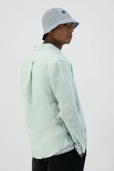 Dstrezzed Overhemd Linnen Lichtgroen 5 Dstrezzed Overhemd Linnen Lichtgroen - Image 3