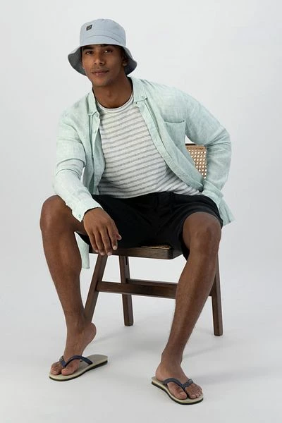 Dstrezzed Overhemd Linnen Lichtgroen 6 Dstrezzed Overhemd Linnen Lichtgroen - Image 4