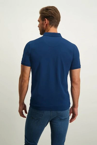 State Of Art Pique Polo Logo Kobaltblauw 5 State Of Art Pique Polo Logo Kobaltblauw - Image 3