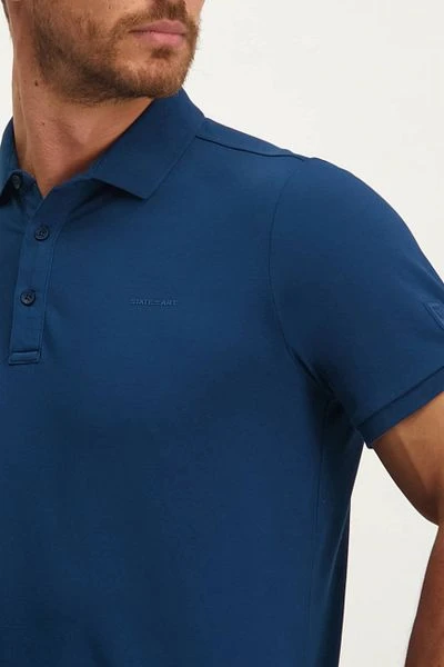 State Of Art Pique Polo Logo Kobaltblauw 6 State Of Art Pique Polo Logo Kobaltblauw - Image 4